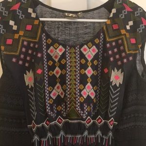Embroidered Anthropologie tunic / long shirt